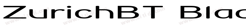 ZurichBT BlackExtend字体转换